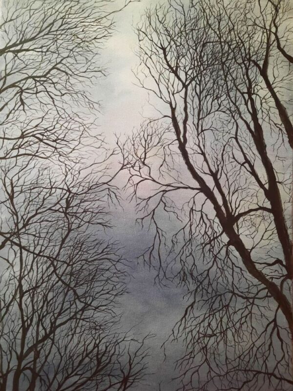 Czech Winter Morning | Acrylics on Canvas - Image 2