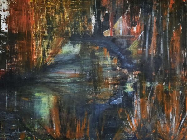 Silence of the lake | Abstract  on Canvas - Image 2