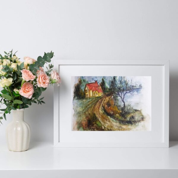 Scottish Home | Watercolor Painting Download
