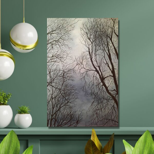 Czech Winter Morning | Acrylics on Canvas - Image 5