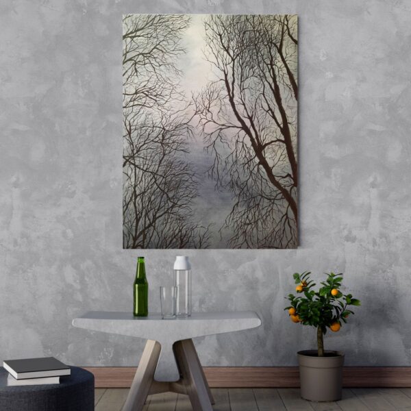 Czech Winter Morning | Acrylics on Canvas - Image 4