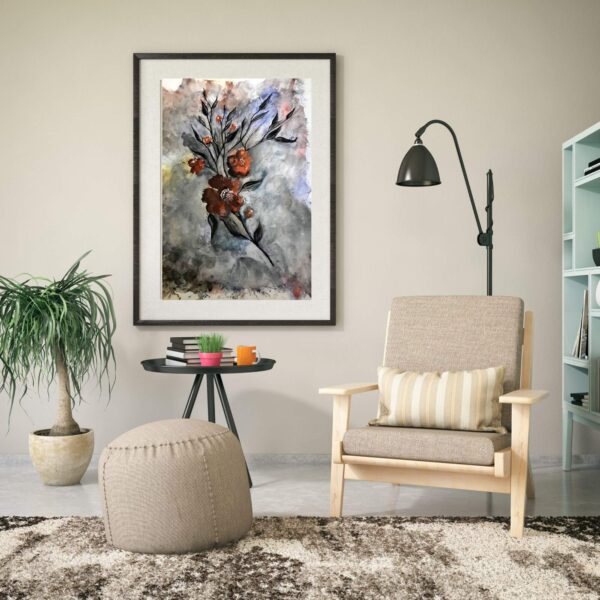 Floral Imprint | Watercolor Painting Download - Image 2
