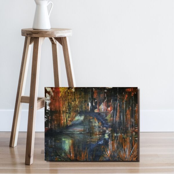 Silence of the lake | Abstract  on Canvas