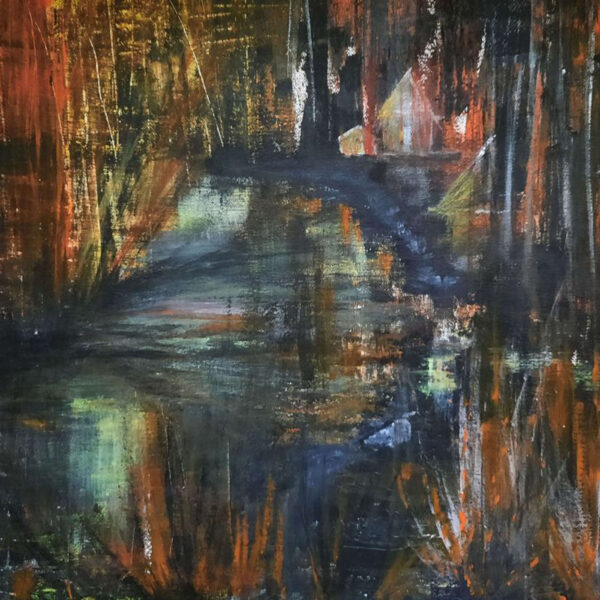 Silence of the lake | Acrylics on Canvas