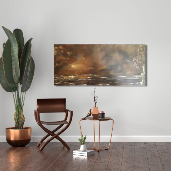 Dark sunset | Acrylics on Canvas - Image 4