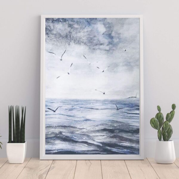 Dancing with the waves | Watercolor Painting Download - Image 4