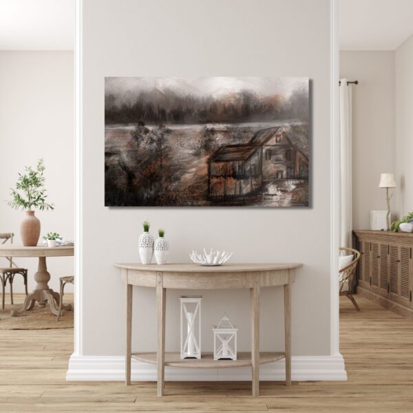 Barn at Dawn | Digital Art - Image 2