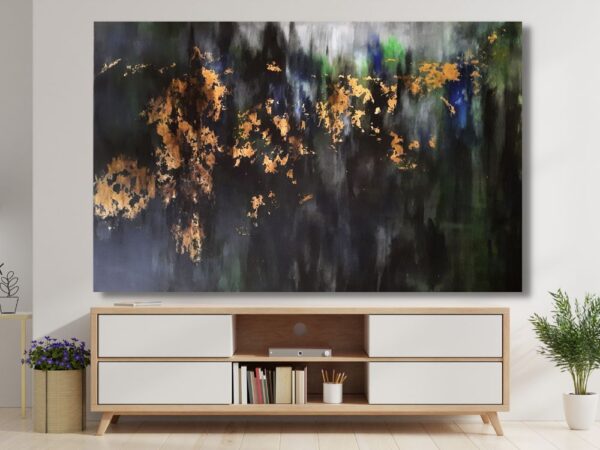 Golden Touch | Abstract Painting on Canvas - Image 2