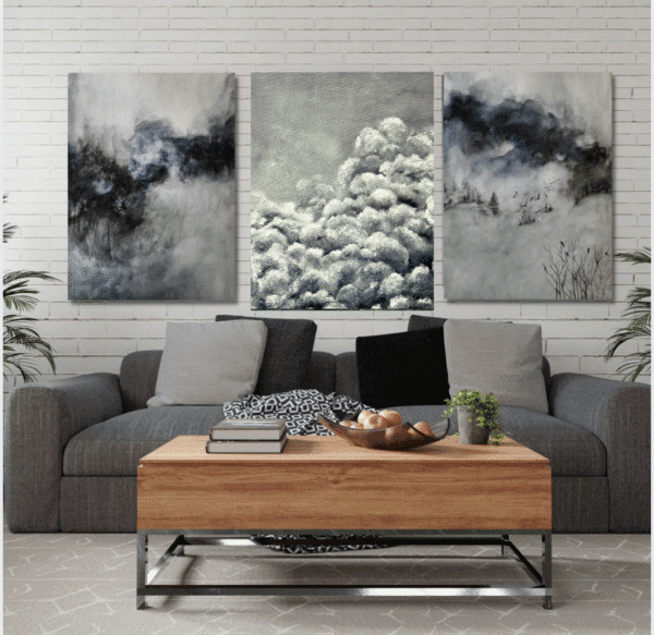Between the Clouds | Acrylics on Canvas - Image 4