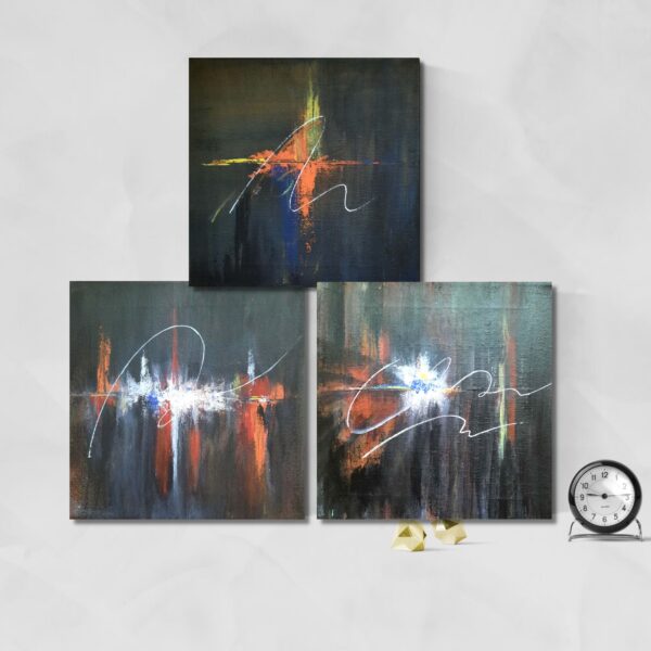 3 Artworks Bundle | Abstract on Canvas