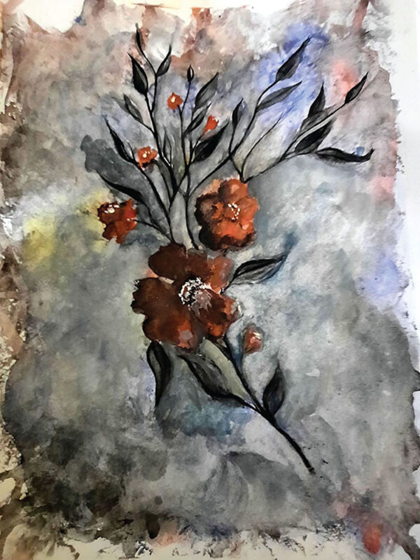 Floral Imprint | Watercolor Painting Download - Image 3