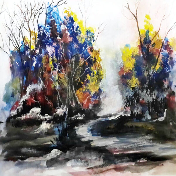 Forest Lane | Watercolor Painting Download - Image 3