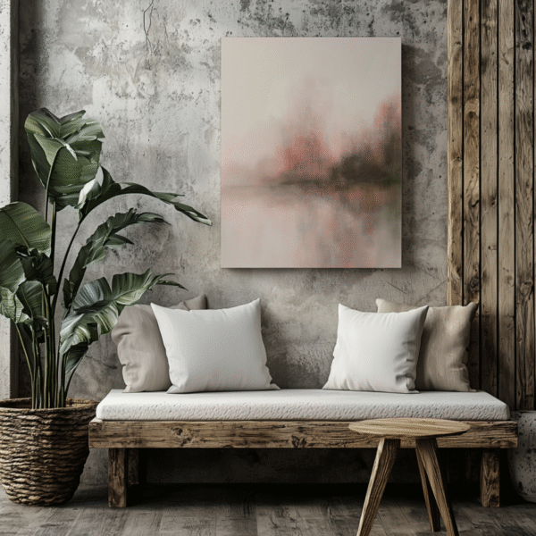 Blush Horizon | Digital Art